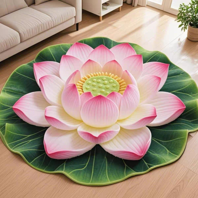 Camping Outdoor Or Indoor - VIKAMA Runder Teppich im chinesischen Stil,