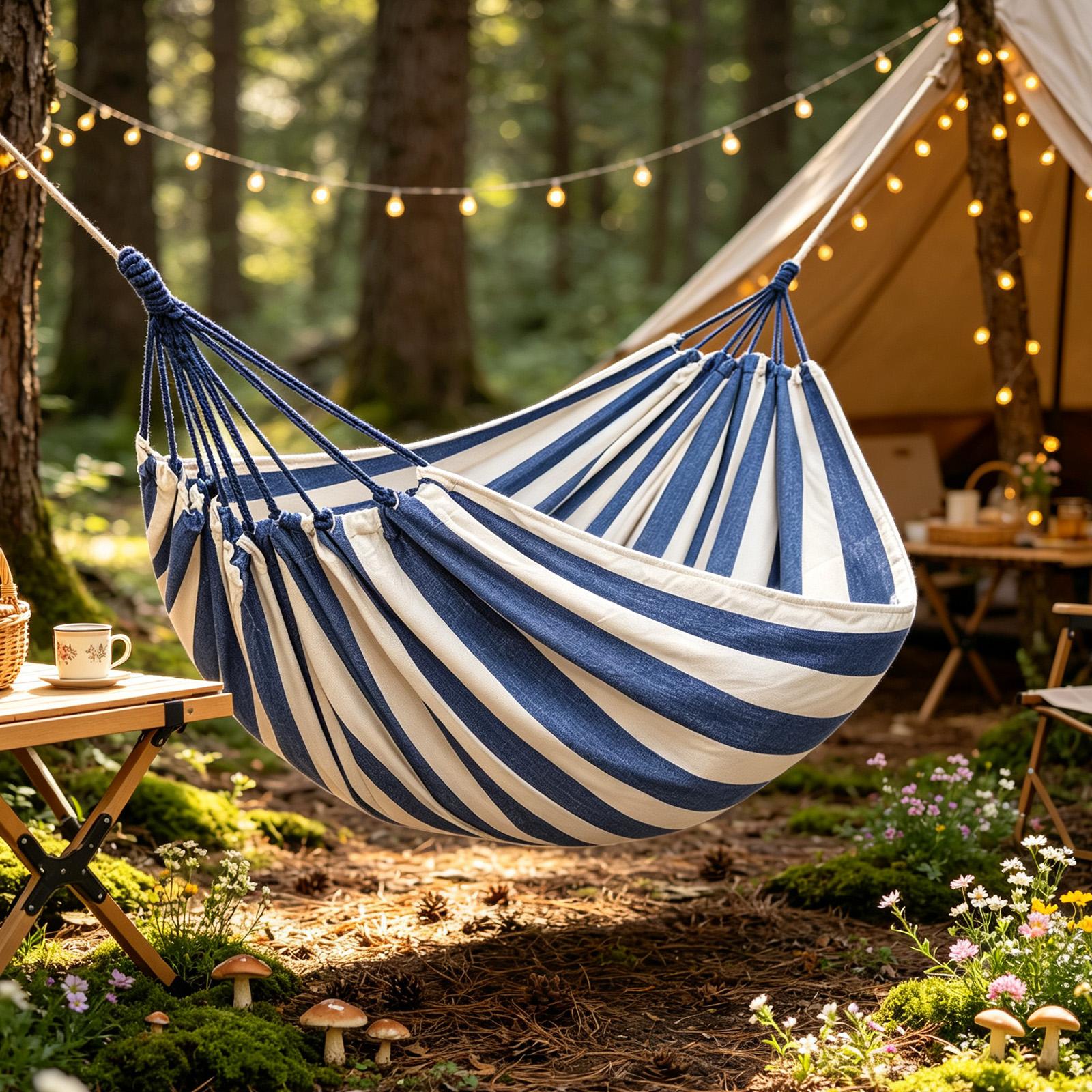 Camping Hammock - Tragbare Hängematte, 200 x 150 cm,