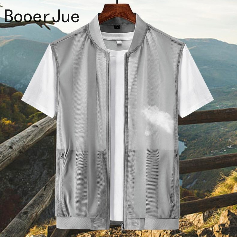 Outdoor Camping Vest - Outdoor-Wanderweste für Herren, Atmungsaktive Netzweste für