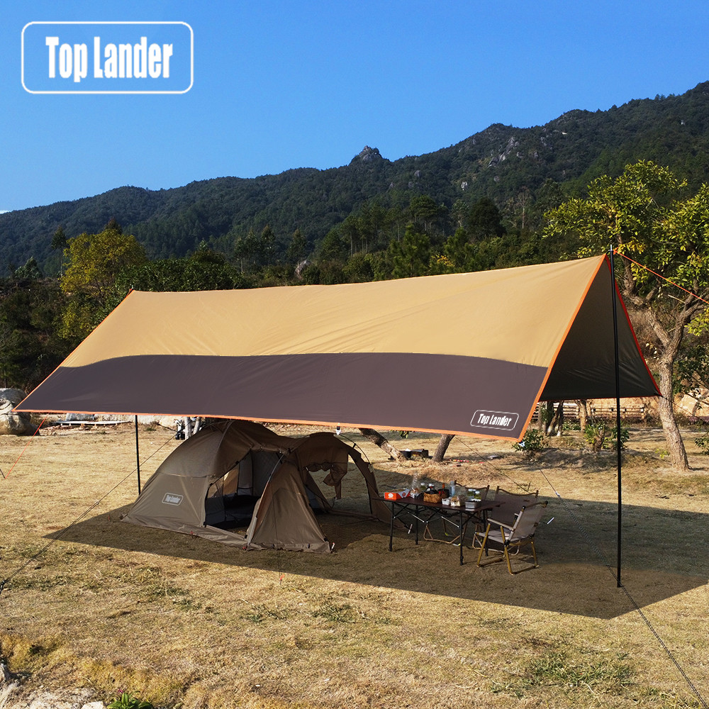 Waterproof Tarp Shelter - Top Lander Große wasserdichte Campingplane Oxford