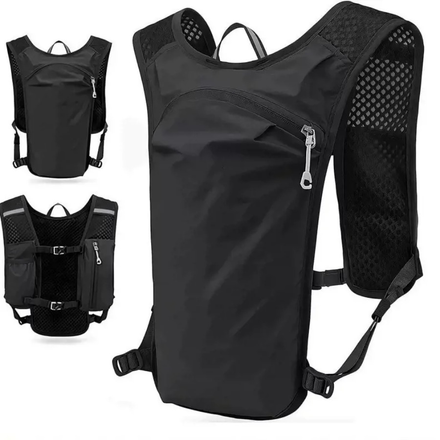 Outdoor Camping Vest - Leichte Schnelltrocknende Outdoor-Laufweste mit Trinkflaschenfach für