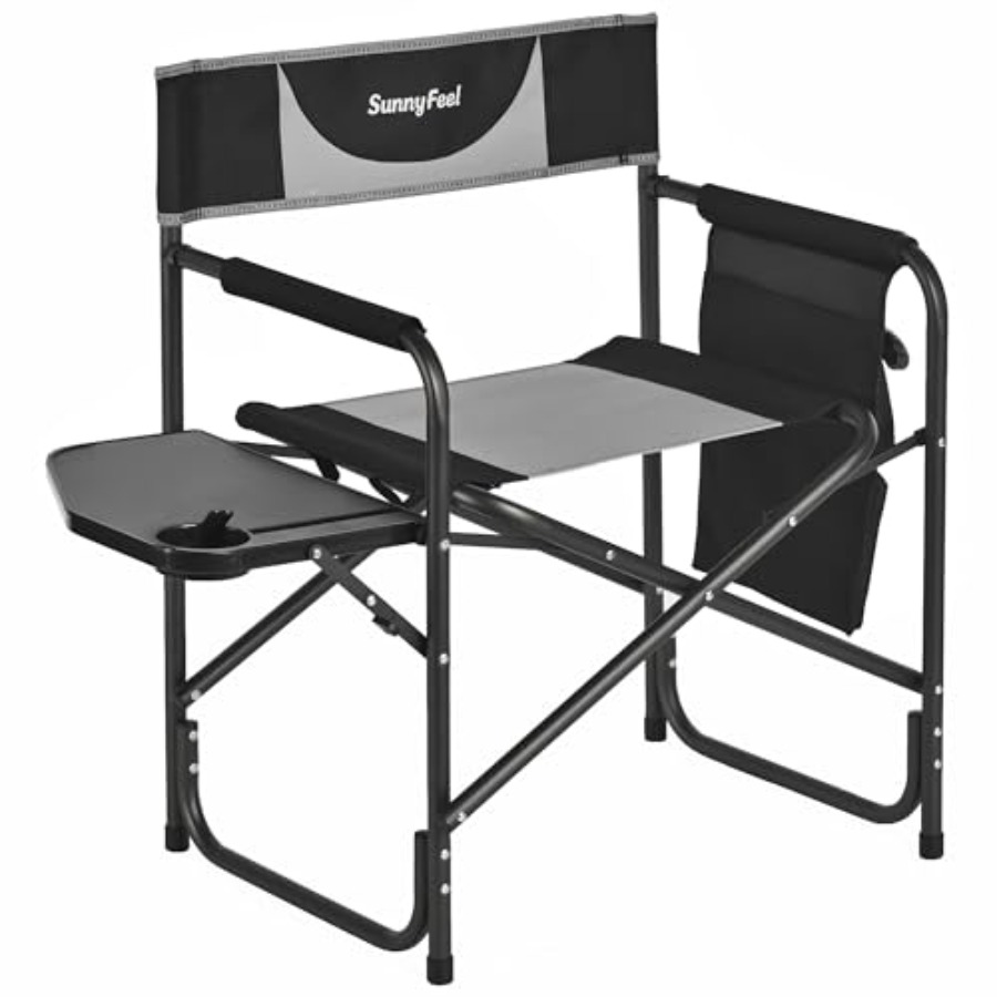Outdoor Oversized Camping Chair - Übergroßer Camping-Regiestuhl für den Außenbereich, Robuster