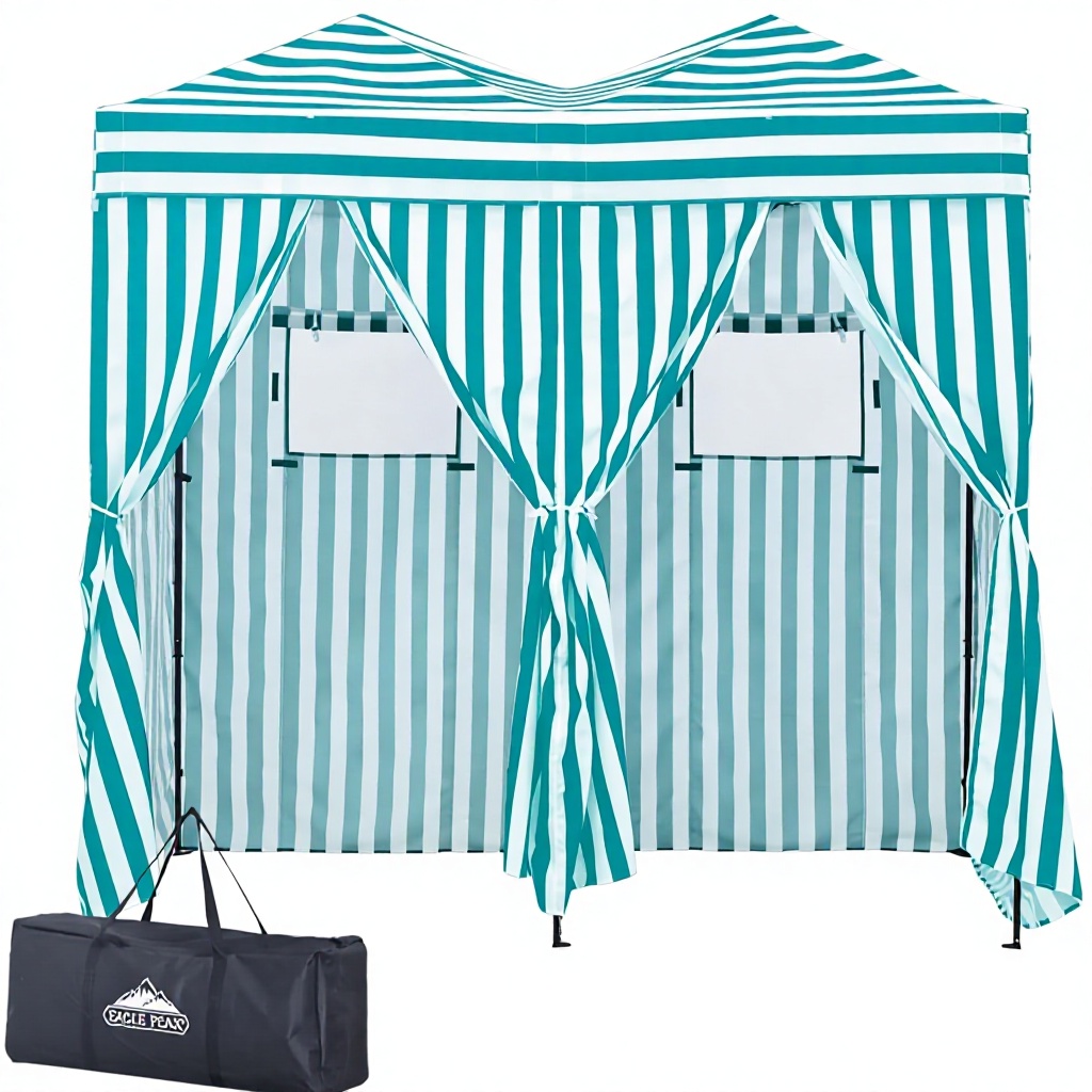 Outdoor Camping Tent - Tragbares 2-Zimmer-Umkleidezelt für Draußen, Sonnenschutz-Umkleidekabine aus
