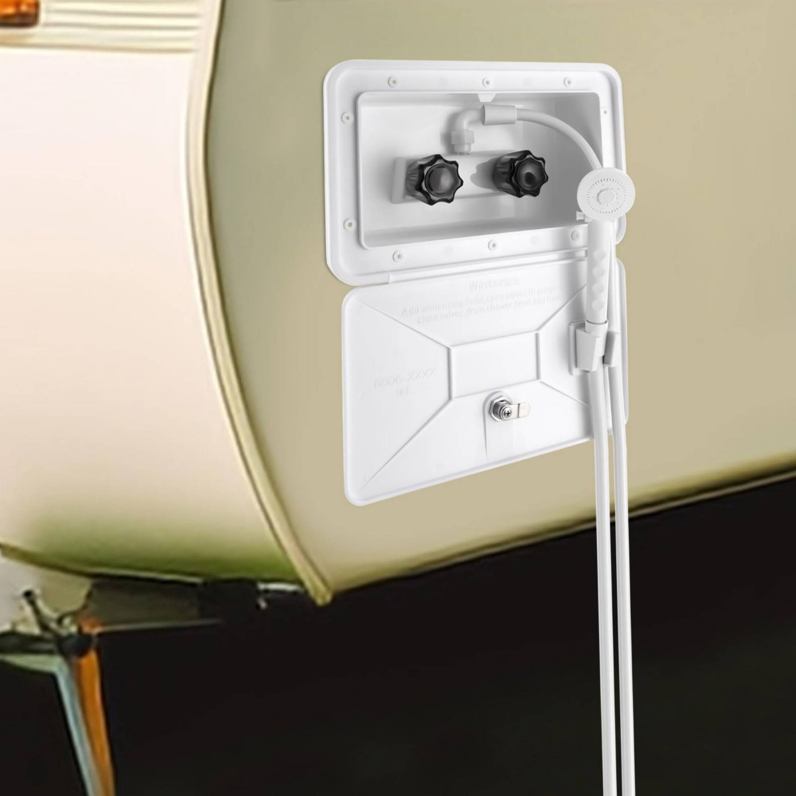 Outdoor Camping Showers - RV Außenduschbox Kompaktes RV Outdoor-Duschset Campingausrüstung