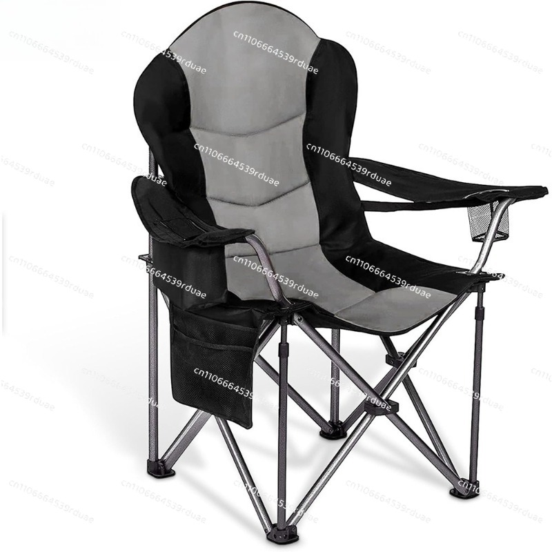 Outdoor Oversized Camping Chair - Outdoor-Camping Übergroßer Sitz mit Lendenwirbelstütze Eispack-Klappstuhl