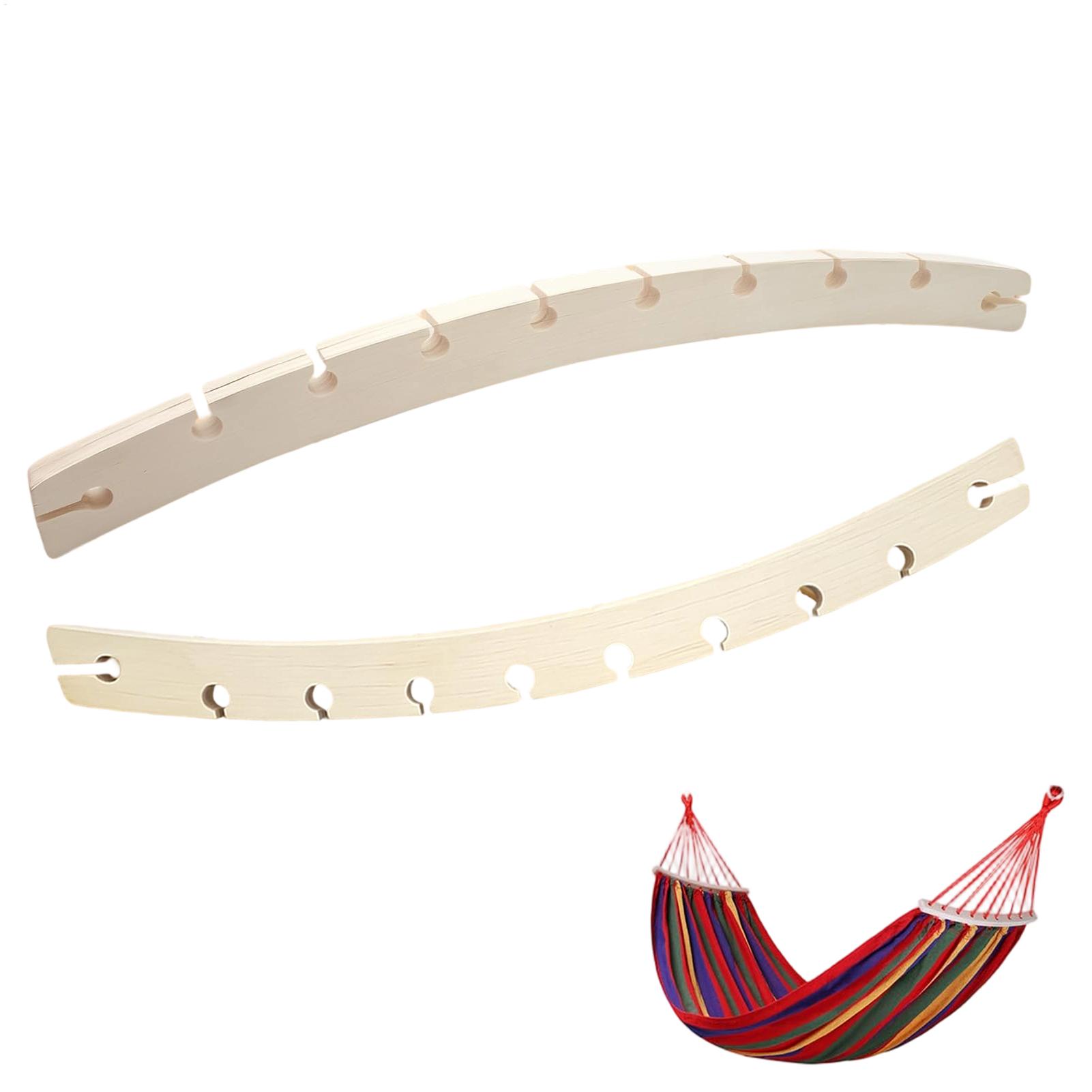 Camping Hammock - 2 Stück 10-Loch-Hängemattenstangen aus Holz, Ersatz-Zwischenstangen