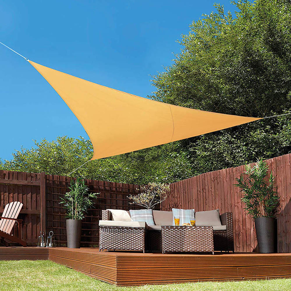 Waterproof Tarp Shelter - 6x6x6 m Triangle Sun Shelter Wasserdicht