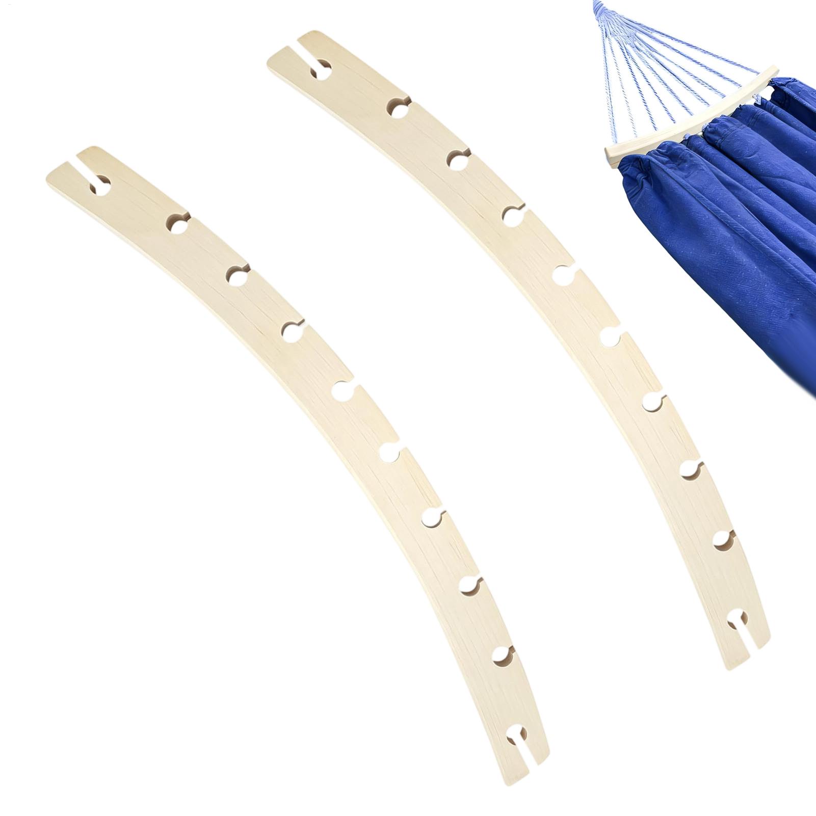 Camping Hammock - Hängematten-Spreizstange, 2 Stück, 10-Loch-Stangen, Holzzubehör, Ersatz-Hängematten-Querstangen