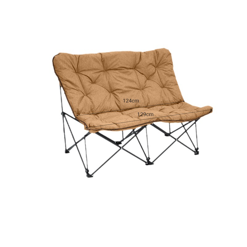 Outdoor Oversized Camping Chair - Übergroßer Doppel-Klappcampingstuhl Tragbares Outdoor-Liebessofa mit Weichem