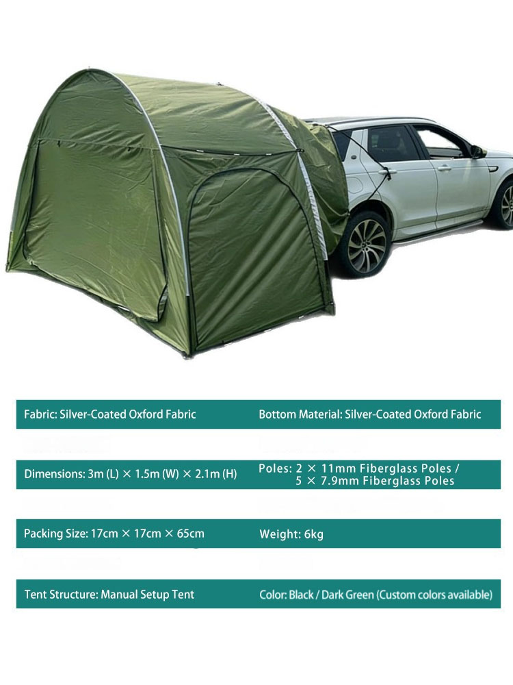 Outdoor Camping Car Tent - Auto-Heckzelt für Camping und Picknick, Auto-Heckzelt