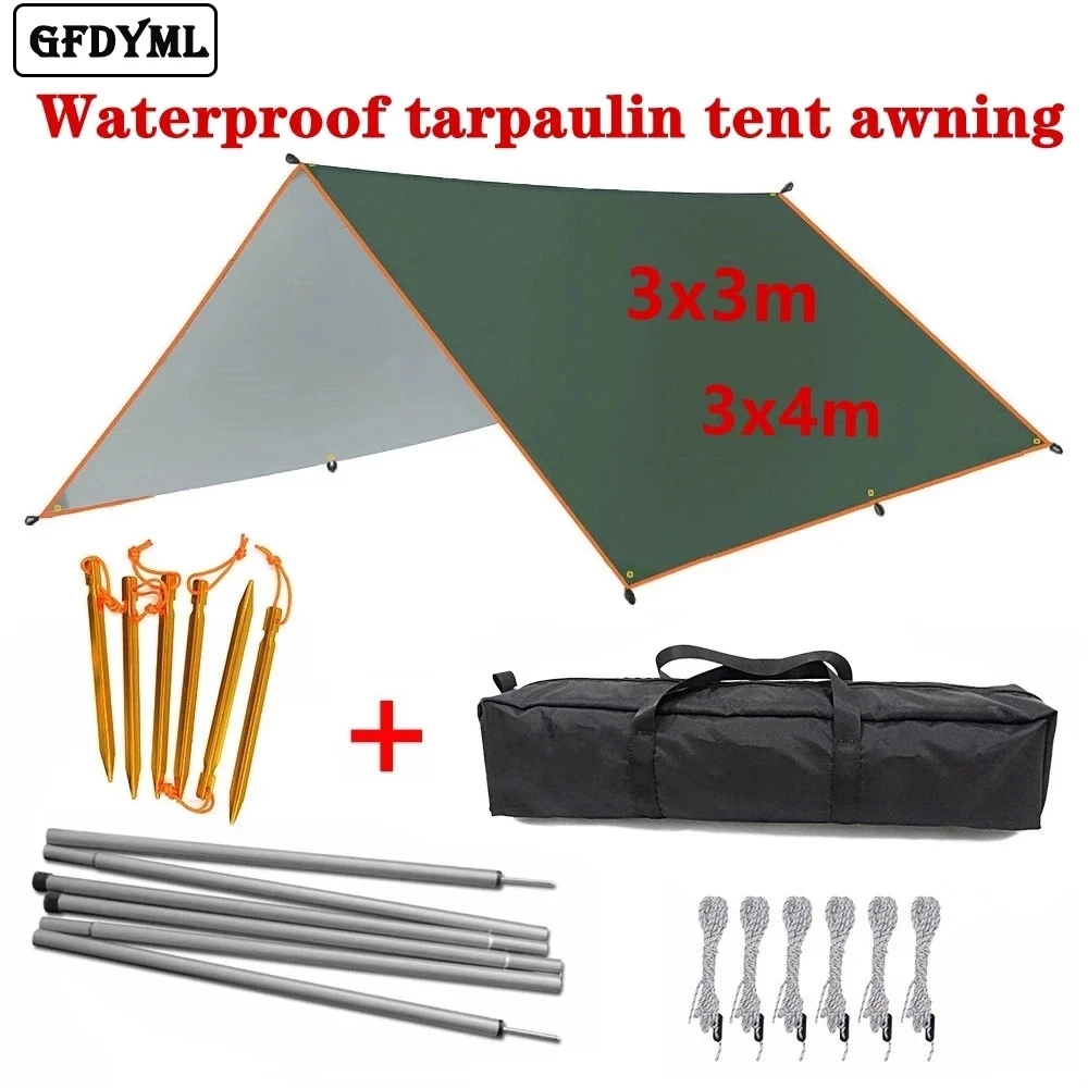 Waterproof Tarp Shelter - 4x3m 3x3m Markise wasserdicht Plane Zelt