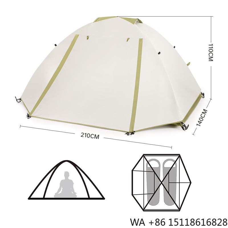 Outdoor Camping Tent - Wander- und Bergsteigerzelt, Doppelwandig, Wasserdicht, Dreisaison,