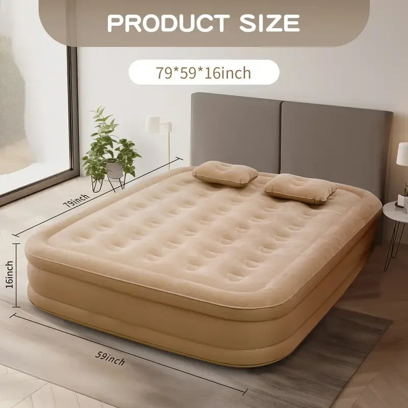 Outdoor Camping Mat - Luxuriöse aufblasbare PVC-Luftmatratze für 2 Personen