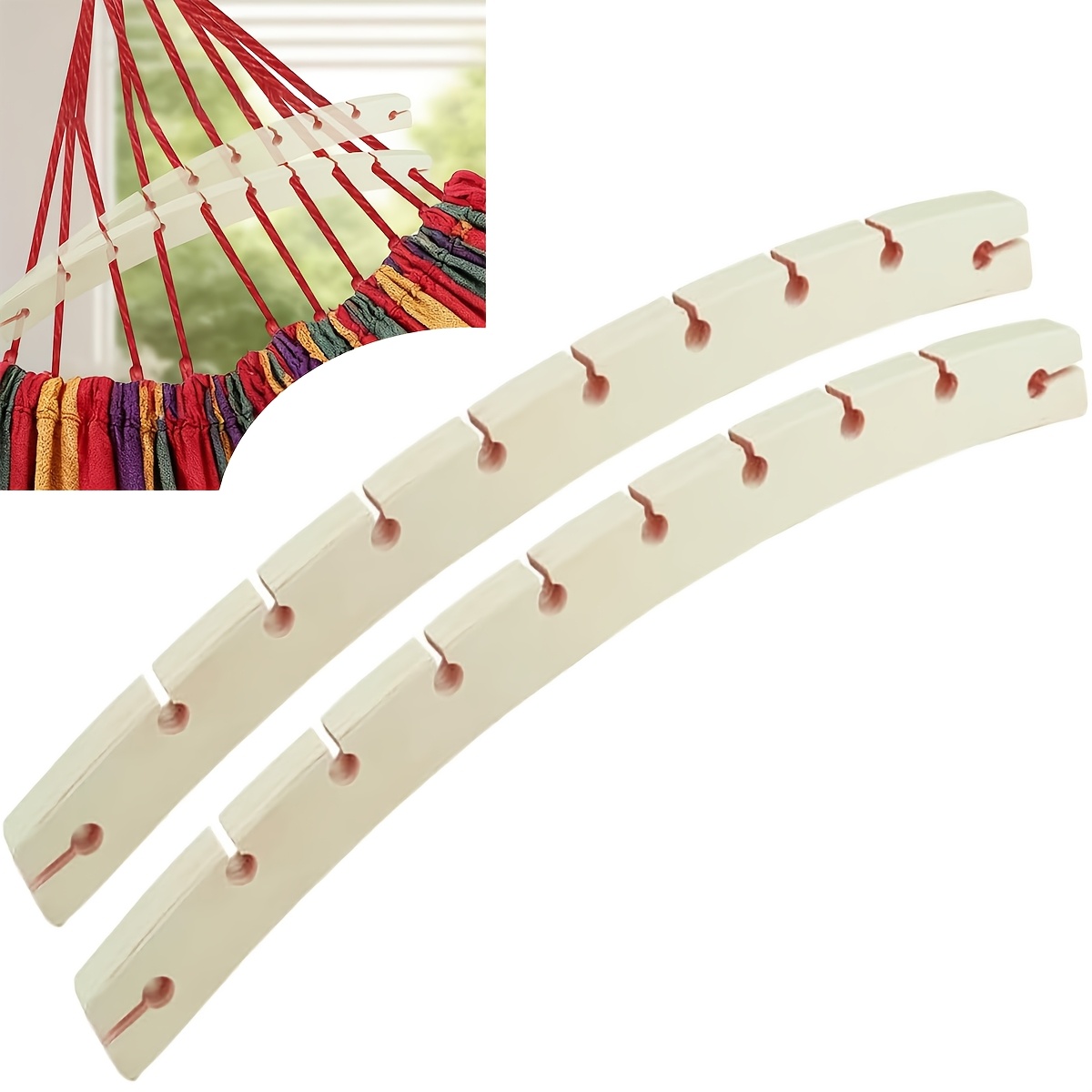 Camping Hammock - 2 abnehmbare Hängematten-Spreizstangen aus Holz, robuste,