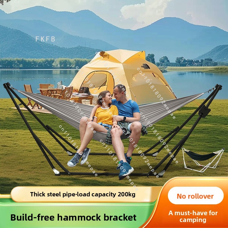 Camping Hammock - Einfach Aufzubauende Kippsichere Faltbare Hängematte für