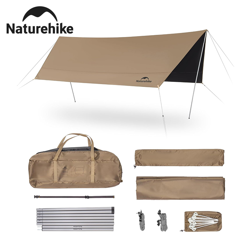 Waterproof Tarp Shelter - Naturehike Großes Camping-Wasserdichtes Vordach Camping-Sonnenschutz Sommer
