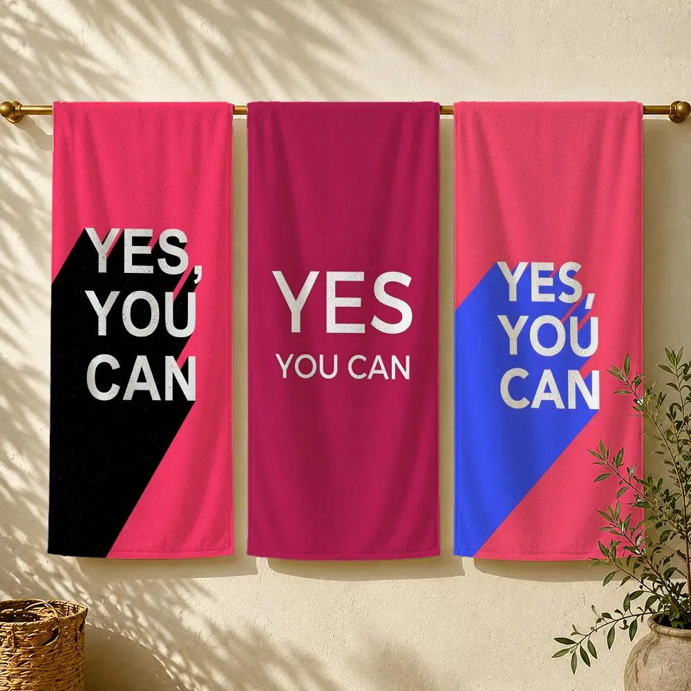 Outdoor Camping Quotes - Y-Yes You Can Towel Strandtuch, schnell
