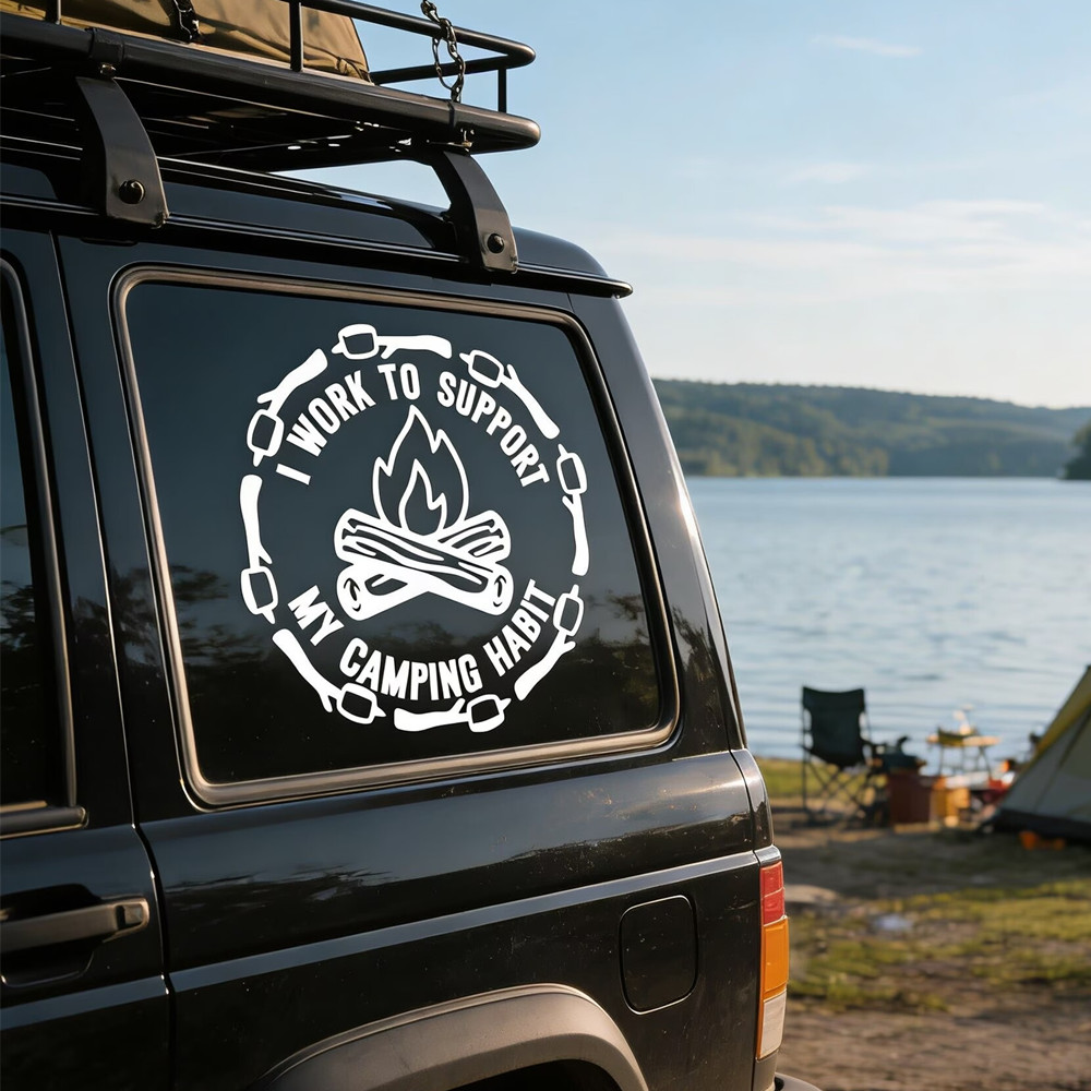 Lustiger Camping-Zitat-Autoauf – Outdoor Camping Quotes Bewertung und Preis