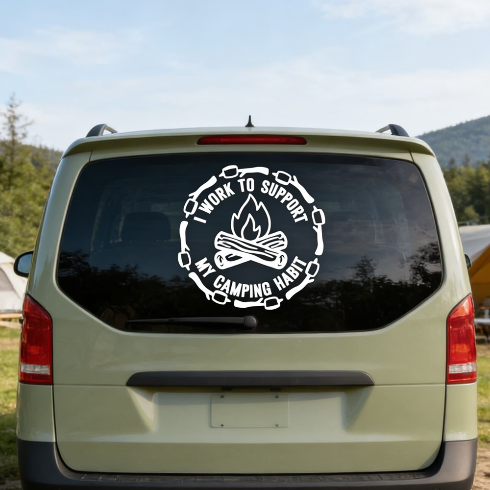 Lustiger Camping-Zitat-Autoauf – Outdoor Camping Quotes Bewertung und Preis