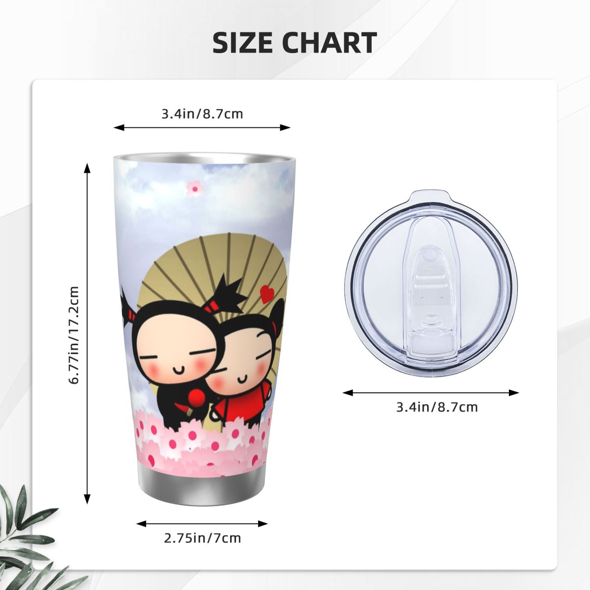 Niedlicher Cartoon Pucca 20oz  – Vacuum Insulated Flask Bewertung und Preis
