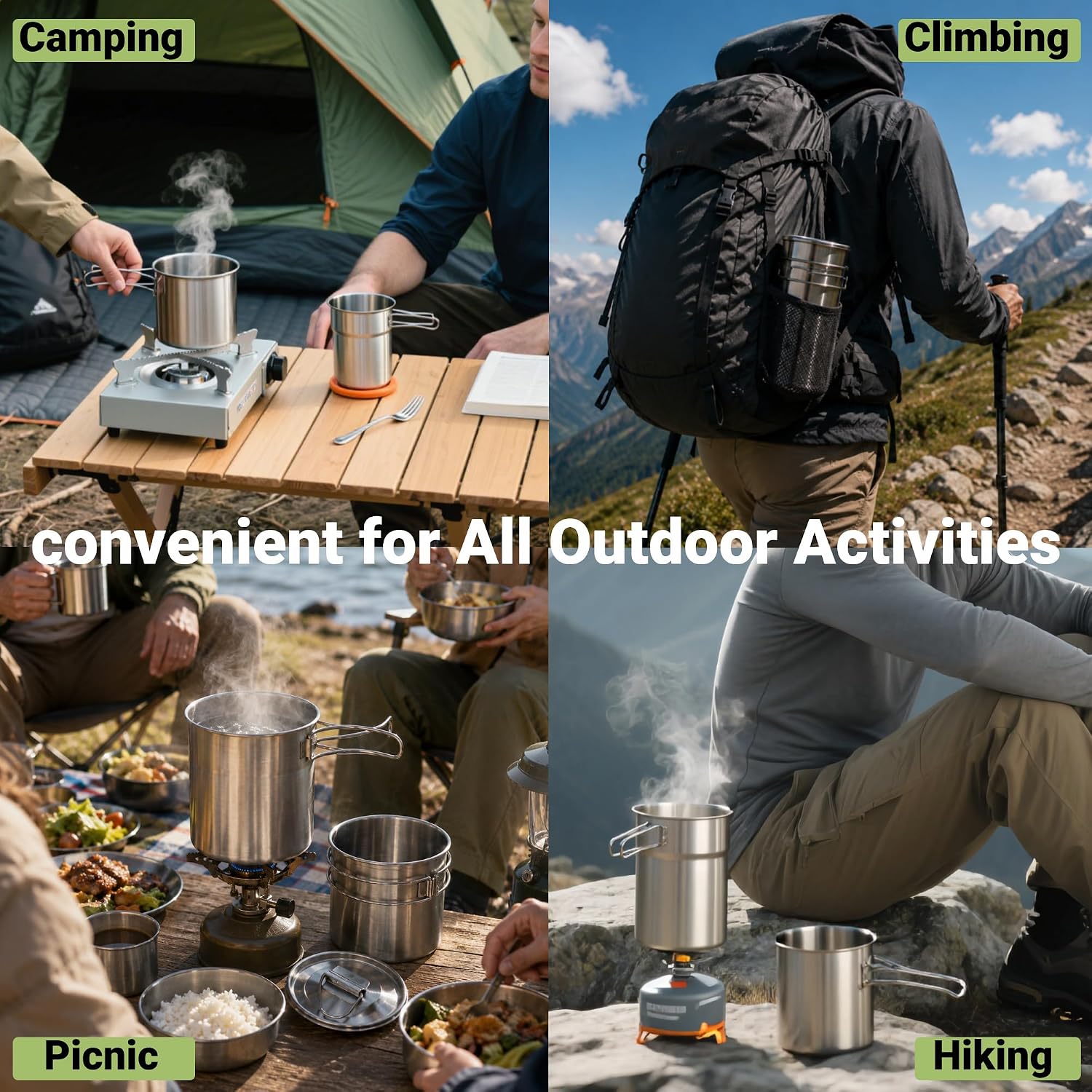 Faltbare Campingbecher, Campin – Outdoor Camping Kitchen Set Bewertung und Preis