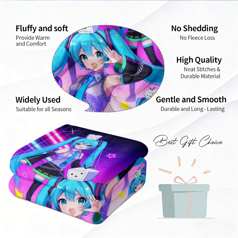 Hatsune Miku Flanelldecke, Ani – Outdoor Camping Anime Bewertung und Preis