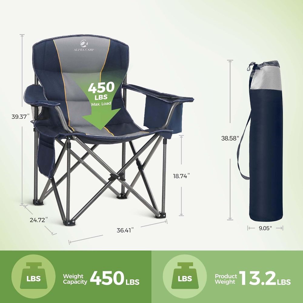 Campingstuhl Übergroßer Robust – Outdoor Oversized Camping Chair Bewertung und Preis