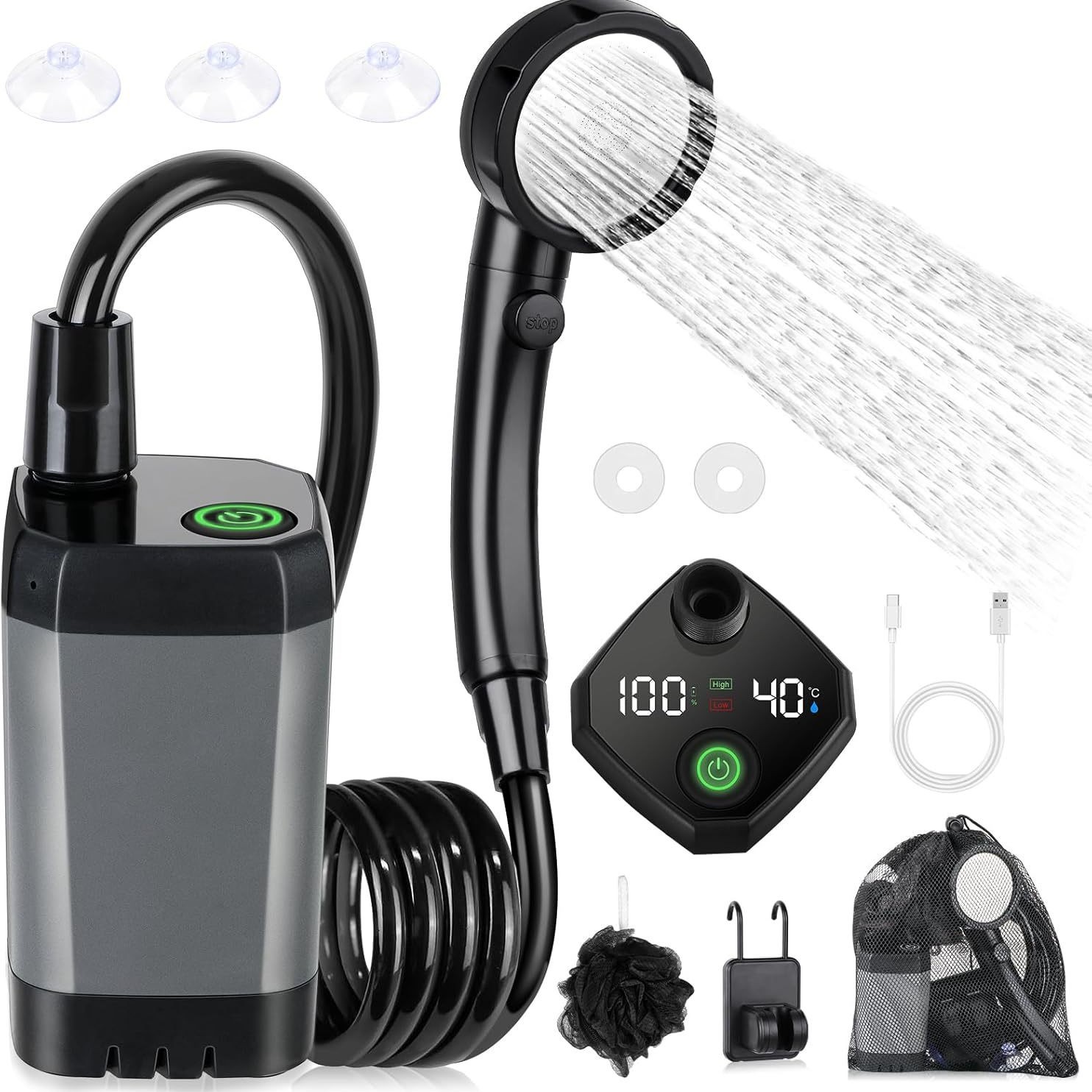 Tragbare Selbstansaugende Elek – Outdoor Camping Showers Bewertung und Preis