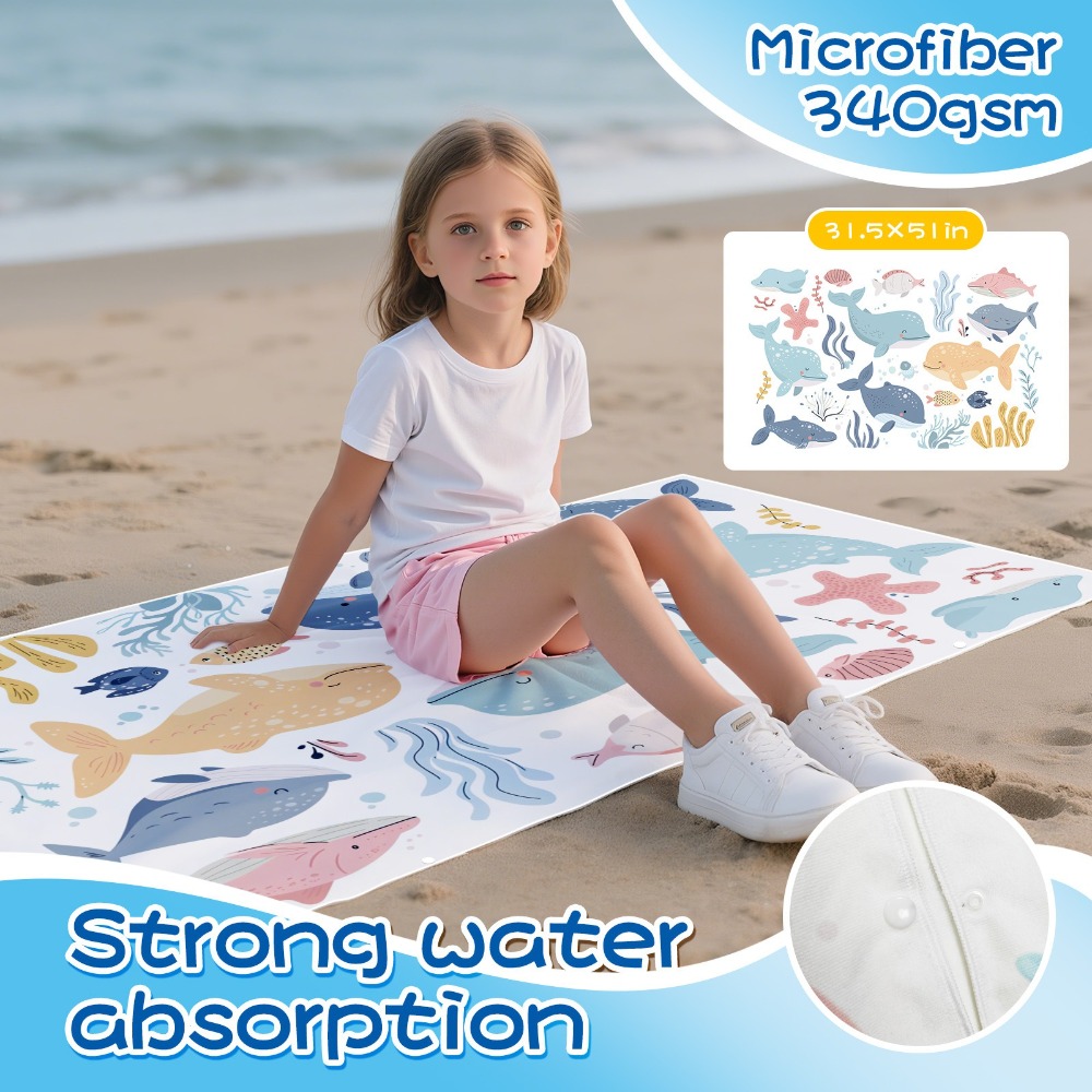 Strandtuch mit Cartoon-Muster, – Outdoor Camping Mat Bewertung und Preis