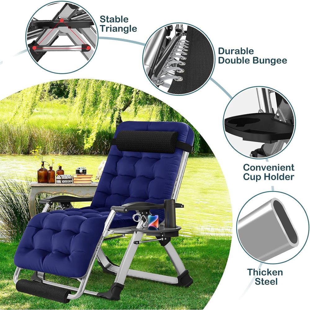 Verbreiterter Zero-Gravity-Stu – Outdoor Oversized Camping Chair Bewertung und Preis