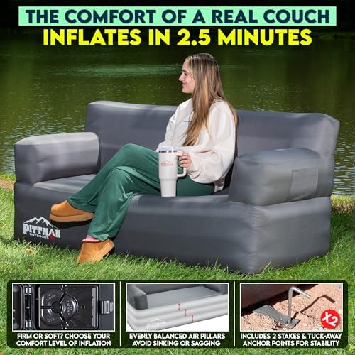 Pittman - Aufblasbare Couch mi – Camping Outdoor Or Indoor Bewertung und Preis