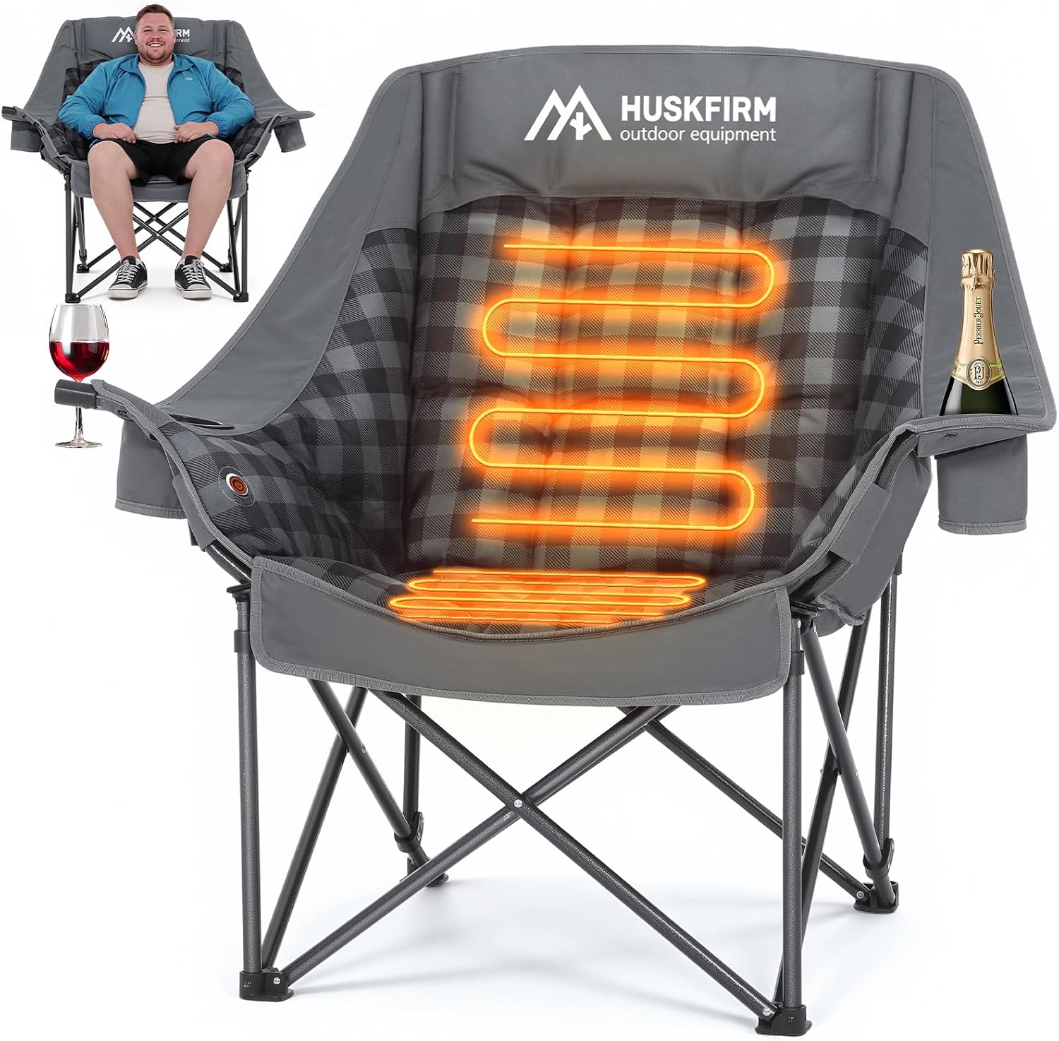 Extragroßer beheizbarer Campin – Outdoor Oversized Camping Chair Bewertung und Preis
