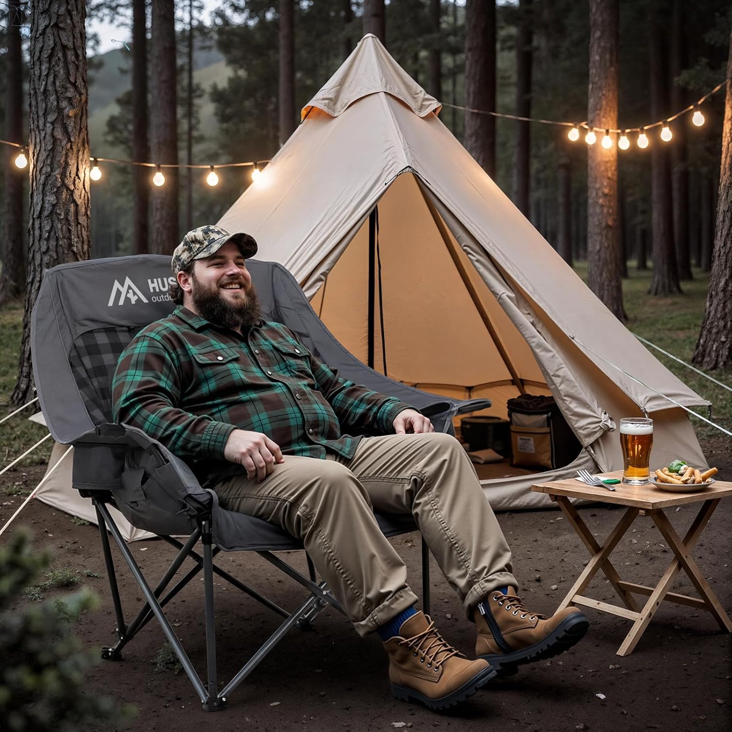 Extragroßer beheizbarer Campin – Outdoor Oversized Camping Chair Bewertung und Preis