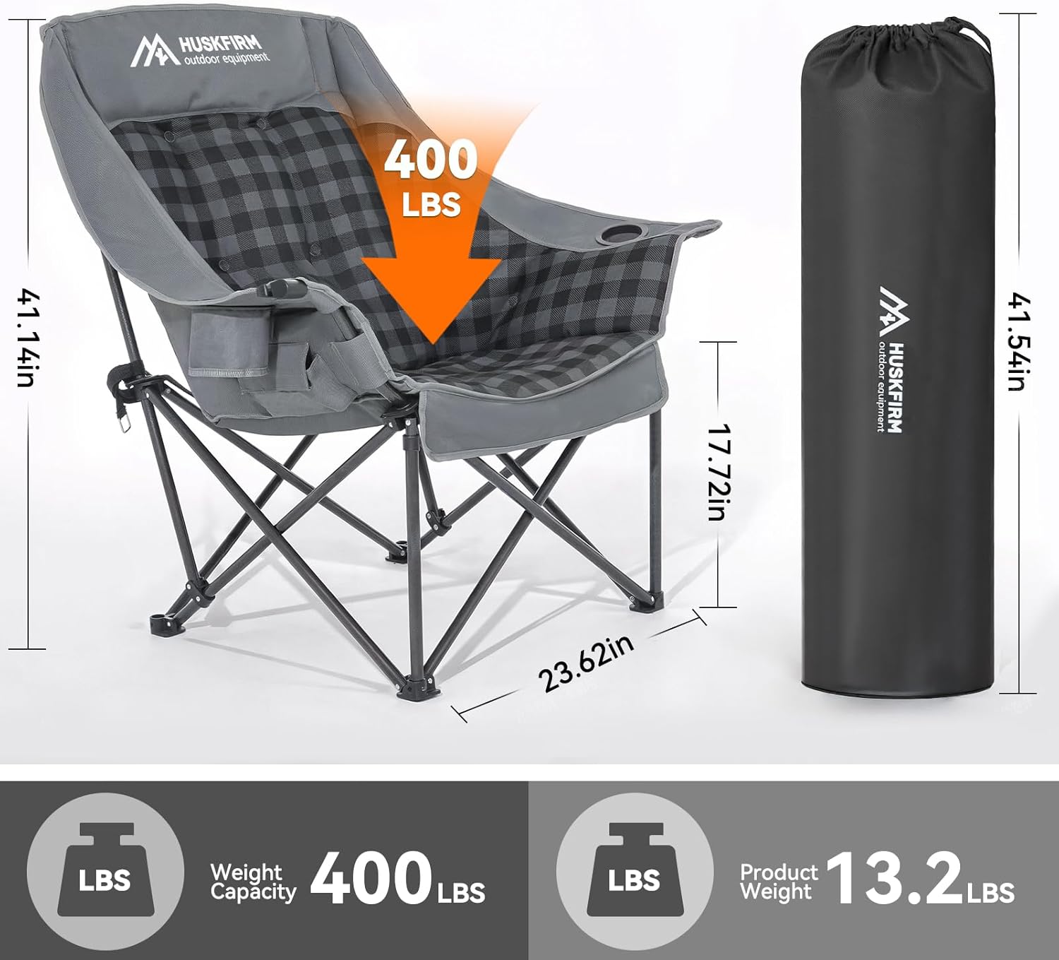 Extragroßer beheizbarer Campin – Outdoor Oversized Camping Chair Bewertung und Preis