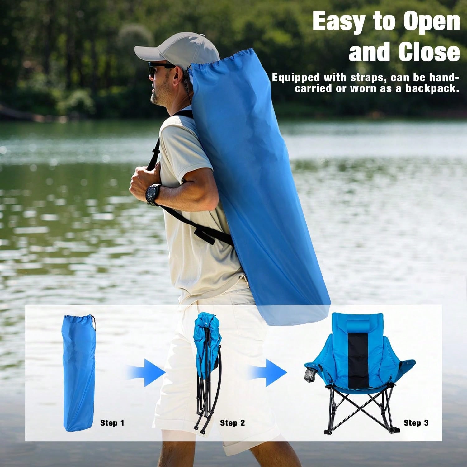 Klappbarer Outdoor-Schaukelstu – Outdoor Oversized Camping Chair Bewertung und Preis