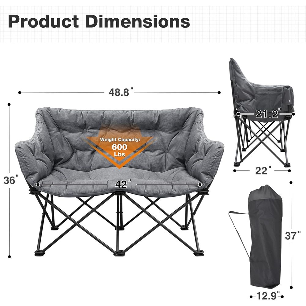Robuster, Übergroßer, Gepolste – Outdoor Oversized Camping Chair Bewertung und Preis