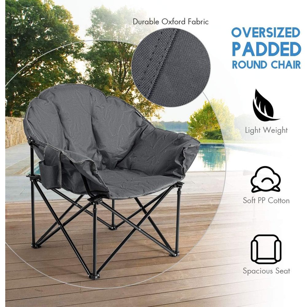 Übergroßer, gepolsterter Moon- – Outdoor Oversized Camping Chair Bewertung und Preis