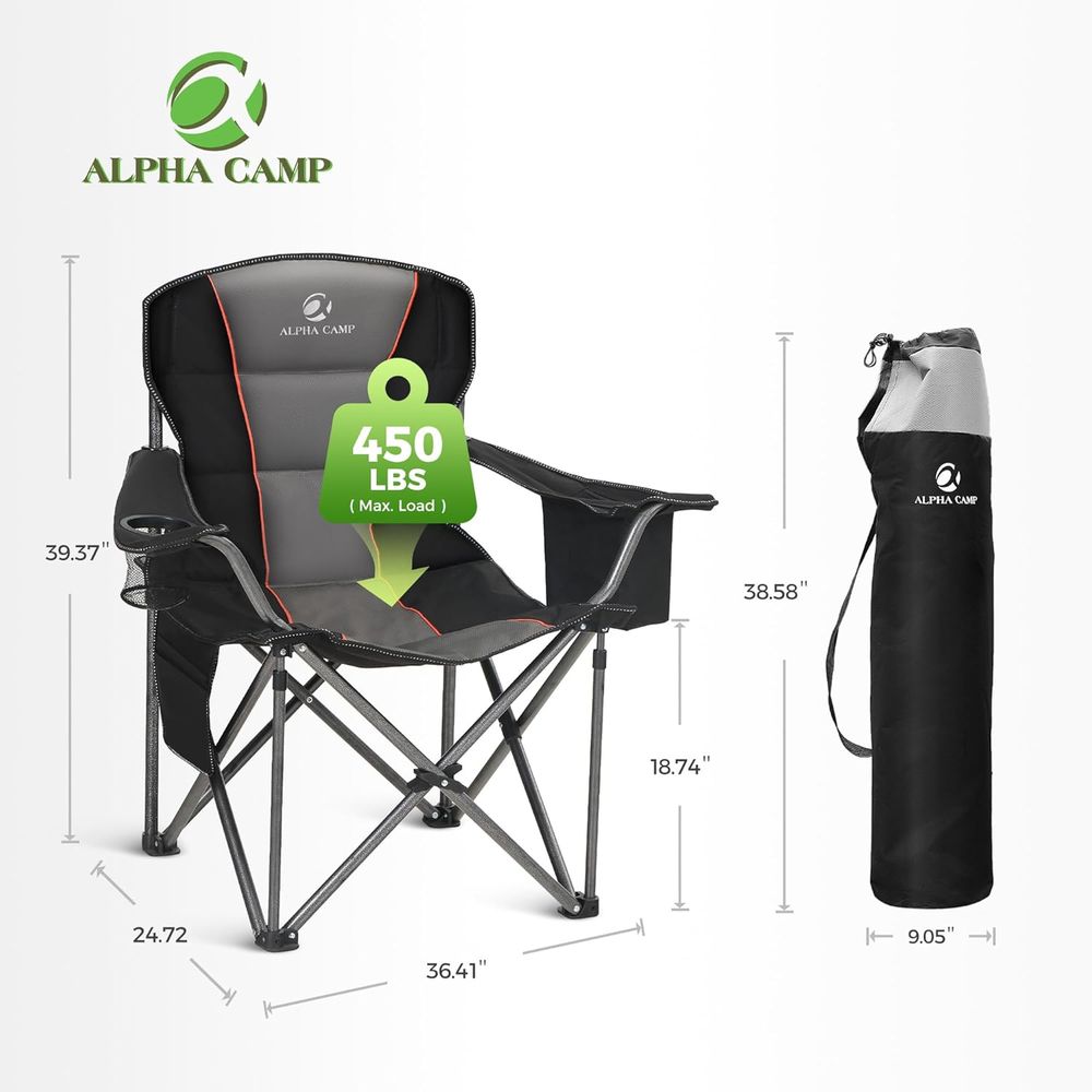 Robuster Campingstuhl mit 227  – Outdoor Oversized Camping Chair Bewertung und Preis
