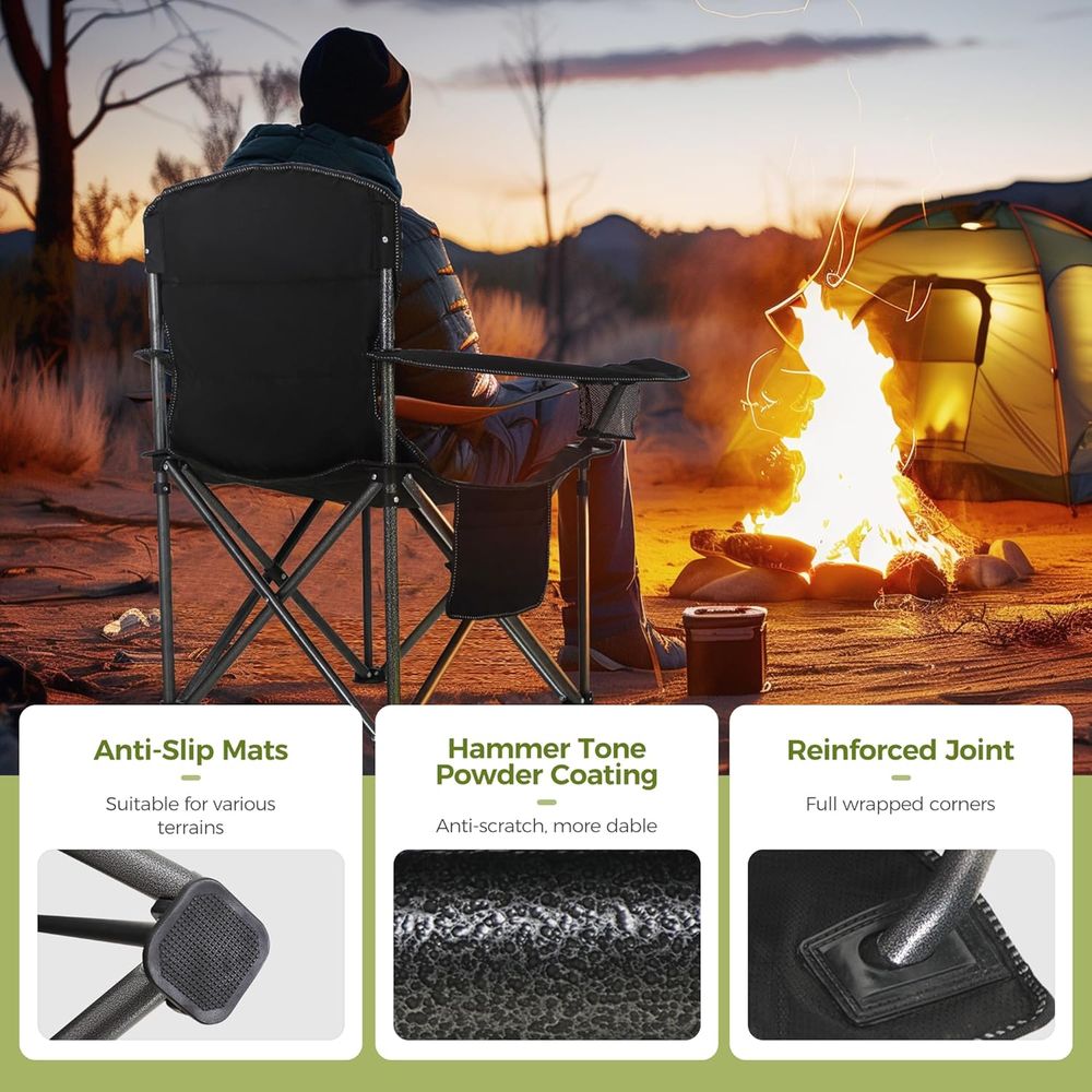 Robuster Campingstuhl mit 227  – Outdoor Oversized Camping Chair Bewertung und Preis