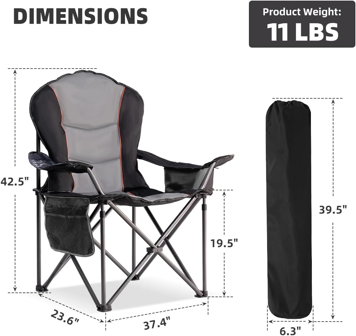 Übergroßer Klappbarer Campings – Outdoor Oversized Camping Chair Bewertung und Preis