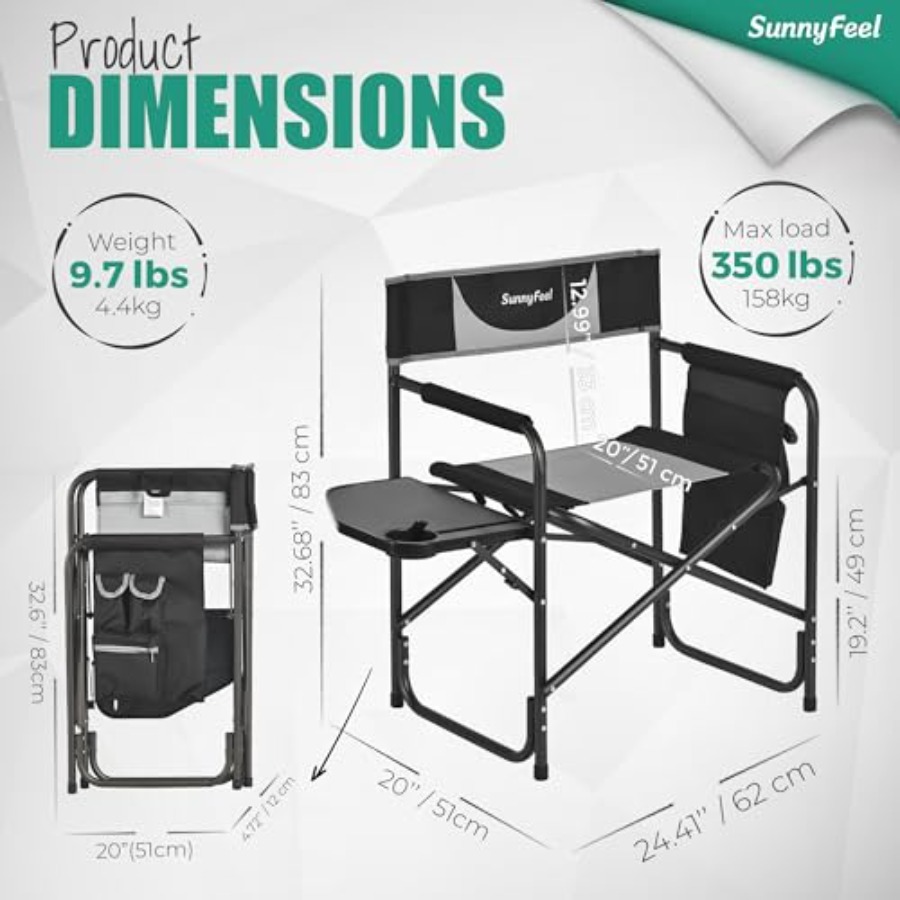Übergroßer Camping-Regiestuhl  – Outdoor Oversized Camping Chair Bewertung und Preis