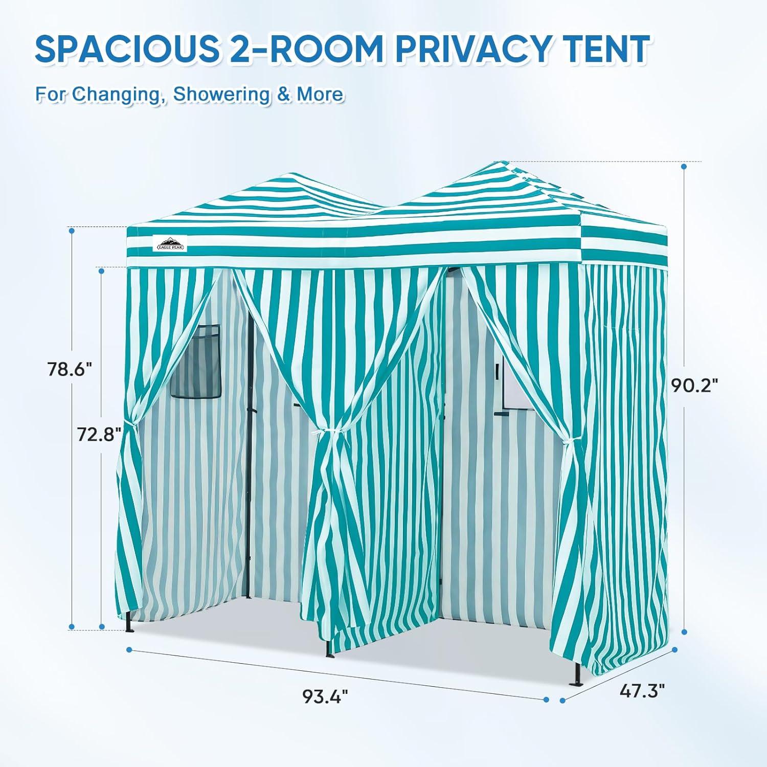 Tragbares 2-Zimmer-Umkleidezel – Outdoor Camping Tent Bewertung und Preis