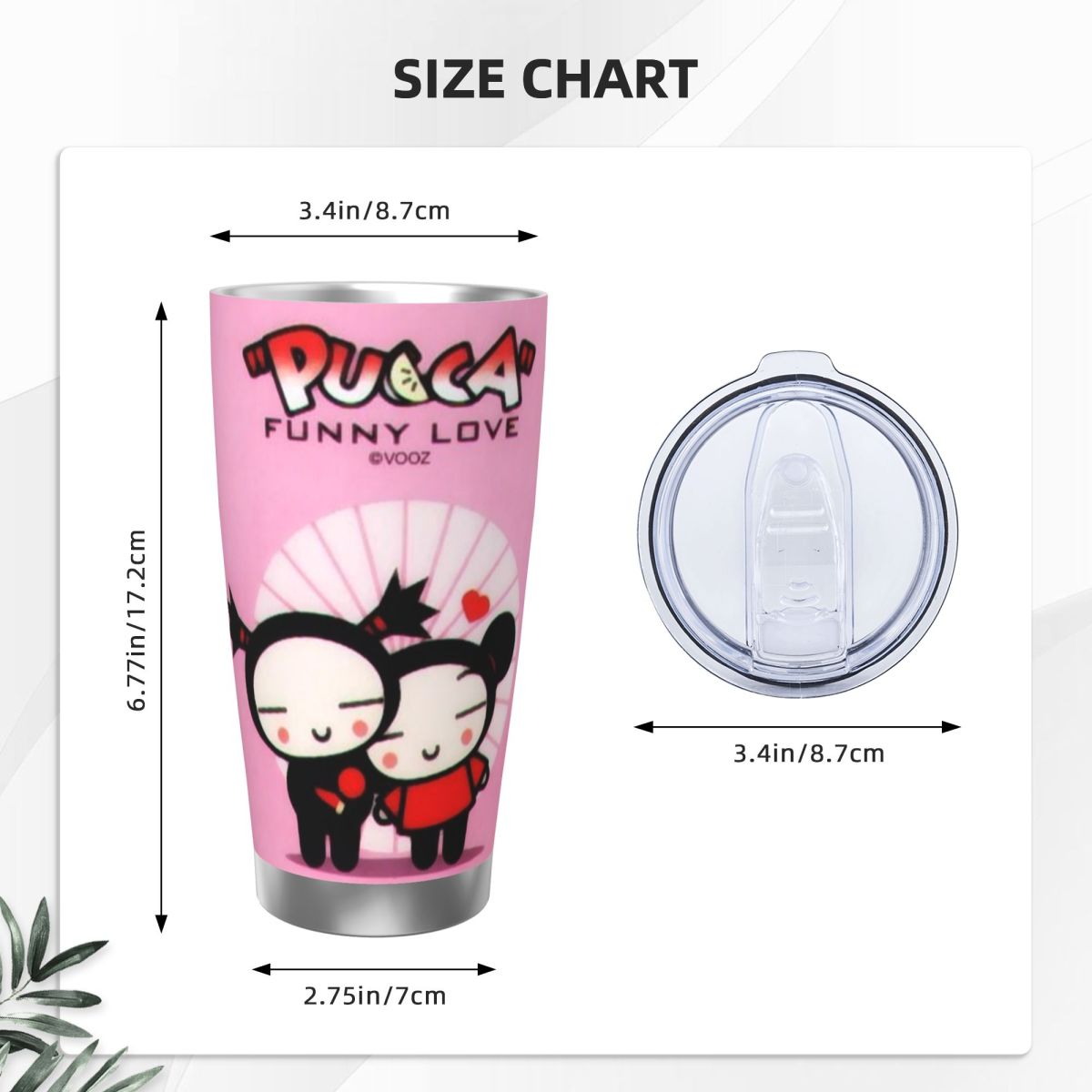 Niedlicher Cartoon Pucca 20oz  – Vacuum Insulated Flask Bewertung und Preis