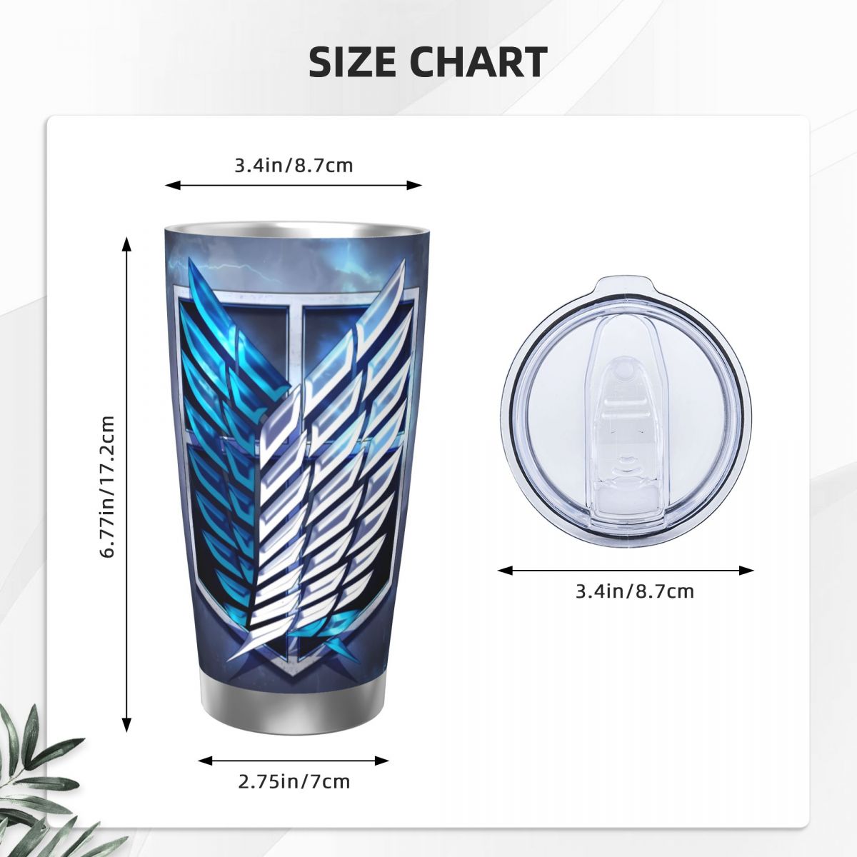 Attack On Titan 20oz Edelstahl – Vacuum Insulated Flask Bewertung und Preis
