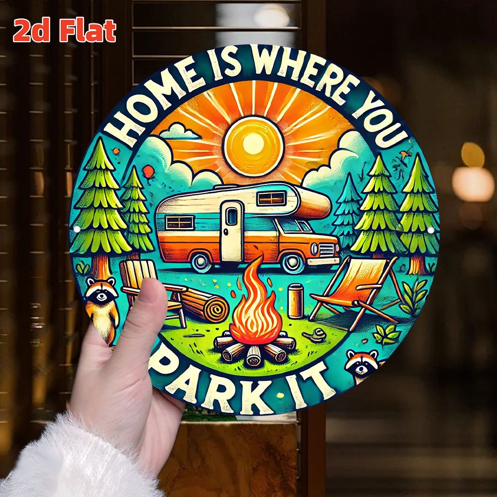 Retro-Camping-Wandkunstschild  – Outdoor Camping Quotes Bewertung und Preis
