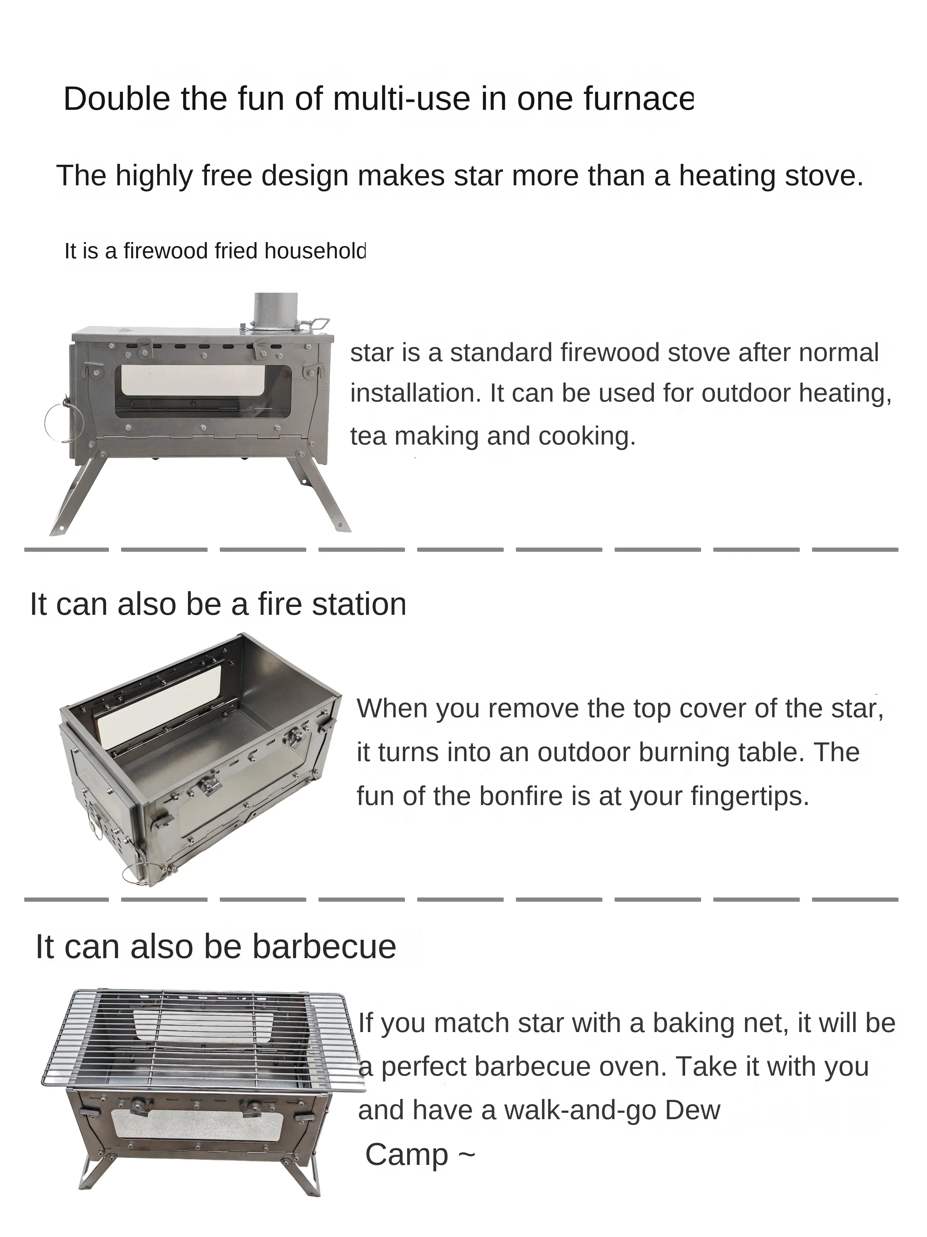 WT Star Ti Klappbarer Brennhol – Outdoor Camping Gas Heater Bewertung und Preis
