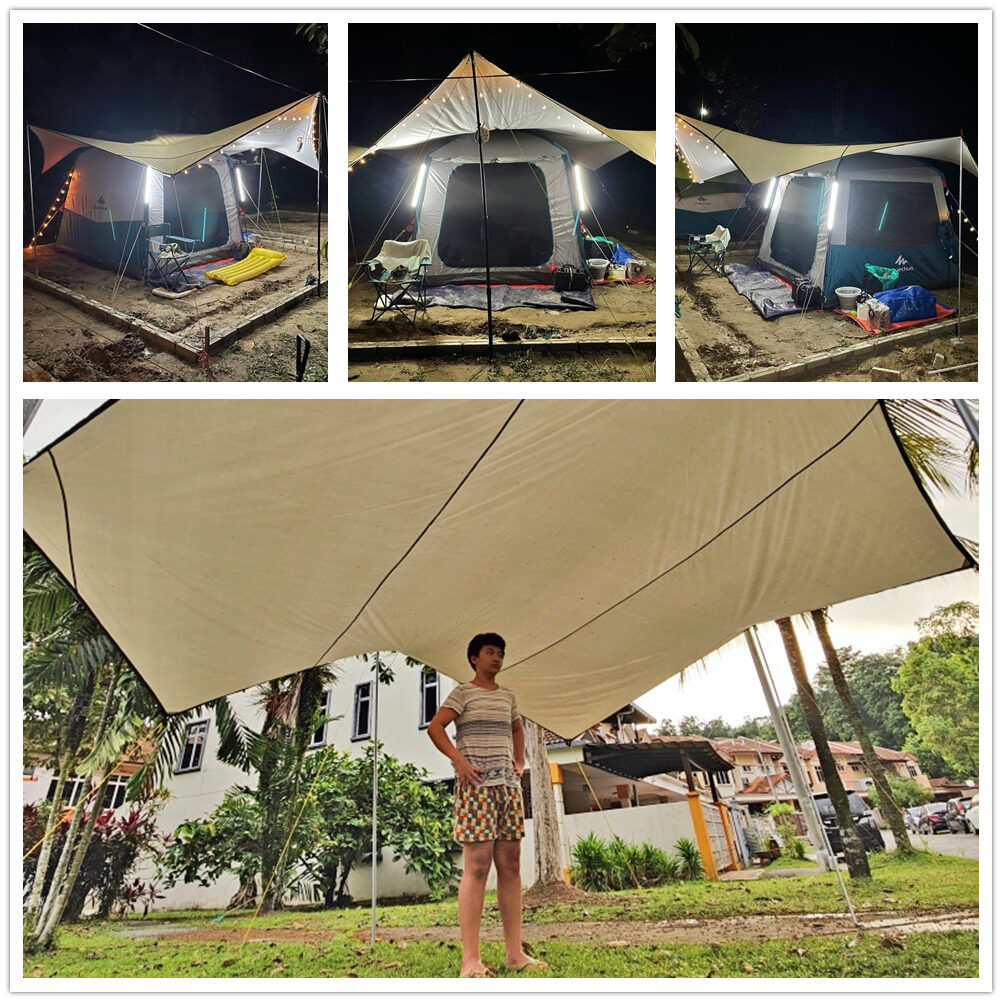 Octagon 5,1x5,1 m Große Plane  – Waterproof Tarp Shelter Bewertung und Preis