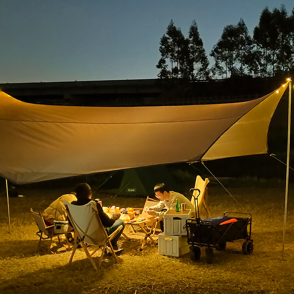 Octagon 5,1x5,1 m Große Plane  – Waterproof Tarp Shelter Bewertung und Preis