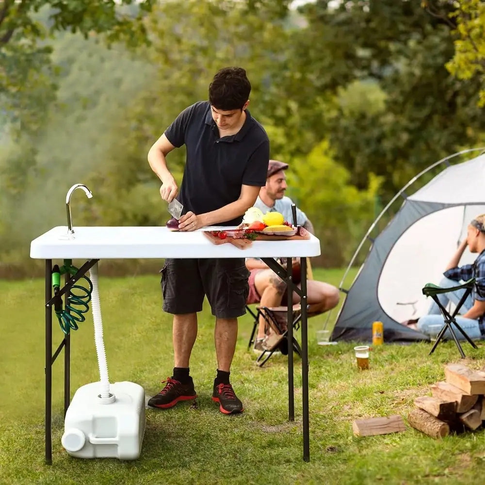 Tragbares, robustes Outdoor-Ca – Outdoor Camping Sink Bewertung und Preis