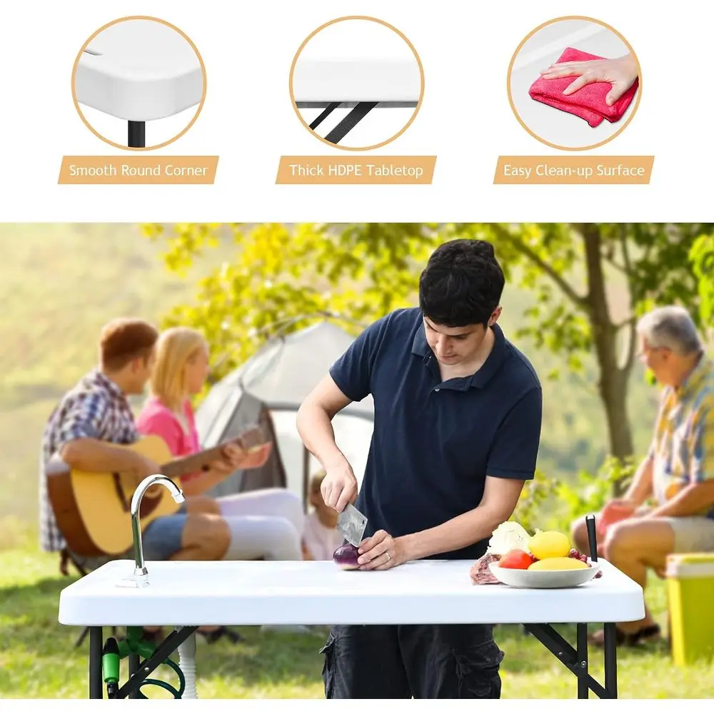 Tragbares, robustes Outdoor-Ca – Outdoor Camping Sink Bewertung und Preis